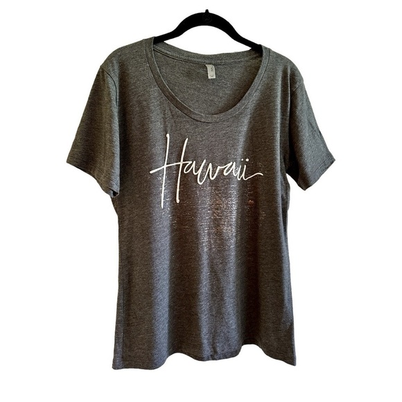 SUN INTERNATIONAL, HAWAII, GREY SHORT SLEEVE, T-SHIRT. SIZE L - Picture 2 of 5